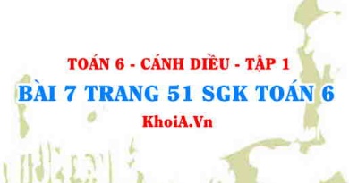 Bài 7 trang 51 SGK Toán 6 tập 1 Cánh Diều